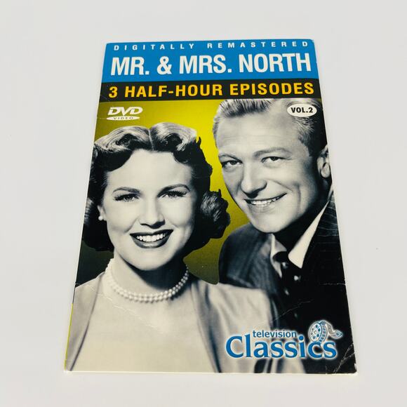 Mr. & Mrs. North DVD - 3 Half-Hour Episodes - Volume 2 Digitally Remastered GUC - Picture 1 of 7